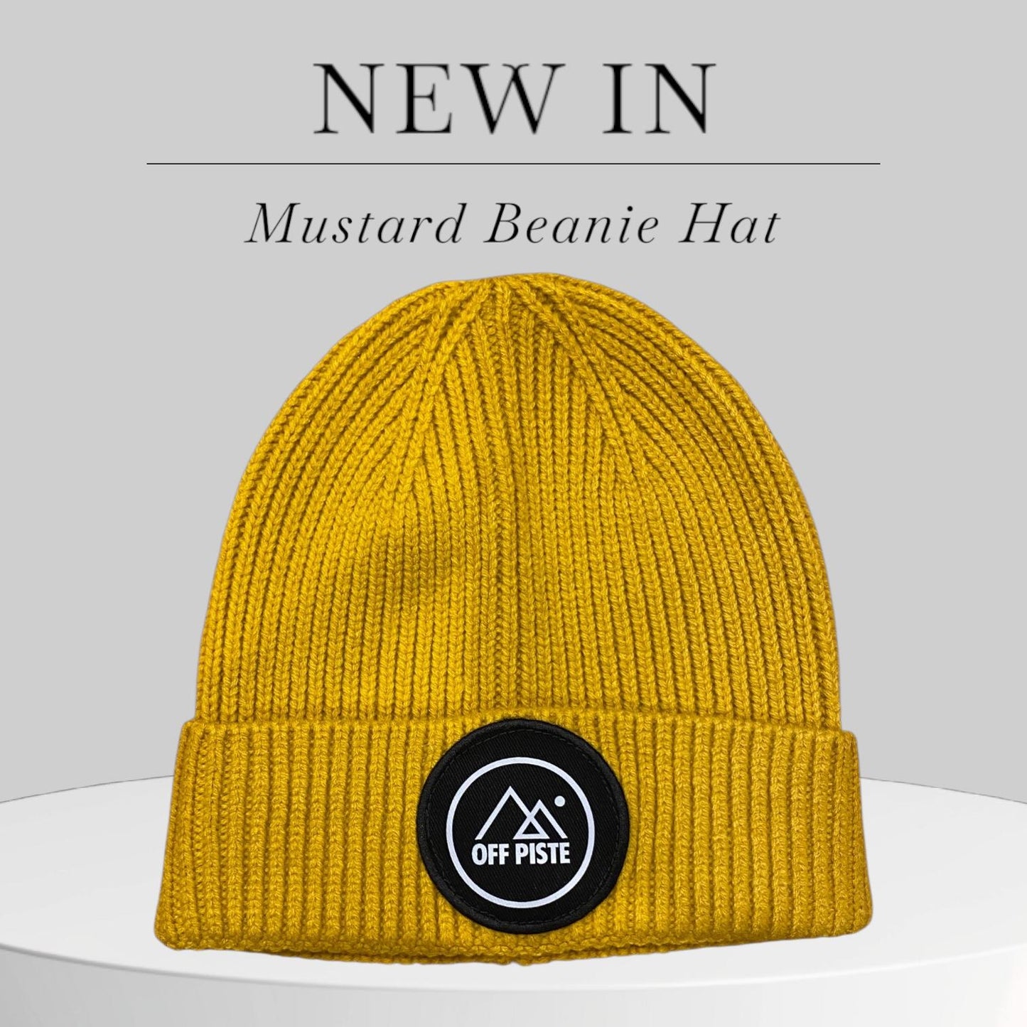 OFF PISTE BEANIE HAT MUSTARD