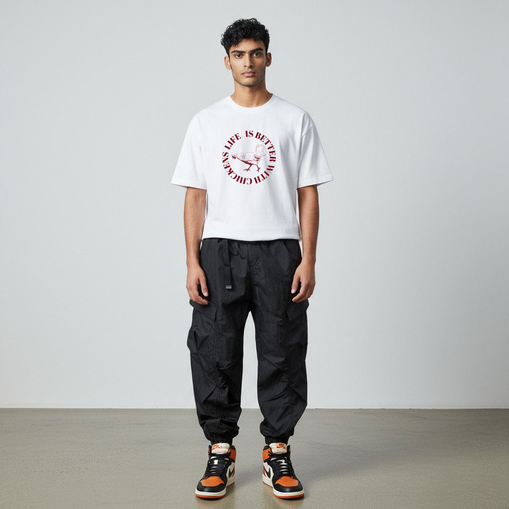 OFF PISTE CHICKENS T SHIRT WHITE