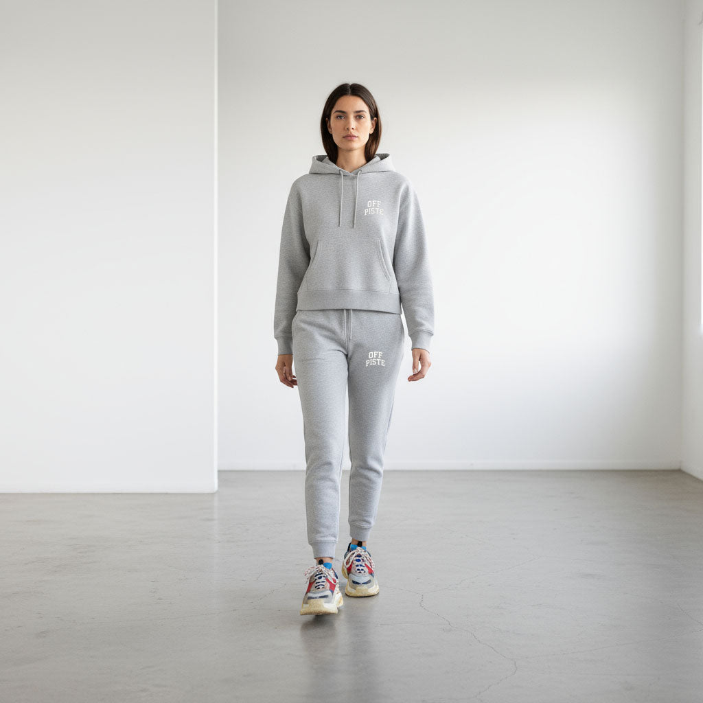OFF PISTE LOUNGE SUIT GREY WHITE
