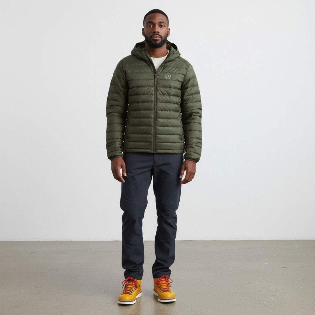 OFF PISTE BAFFLE JACKET KHAKI