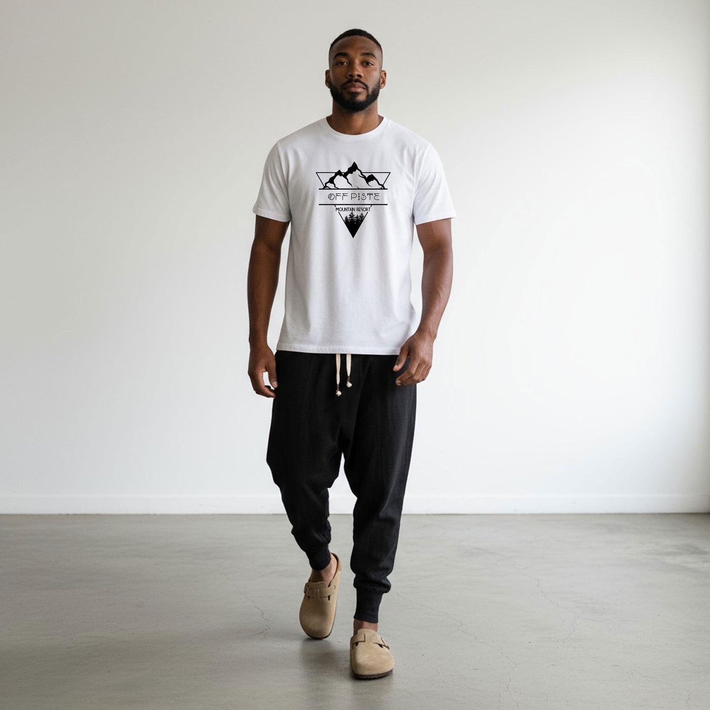 OFF PISTE MOUNTAIN RESORT T SHIRT WHITE