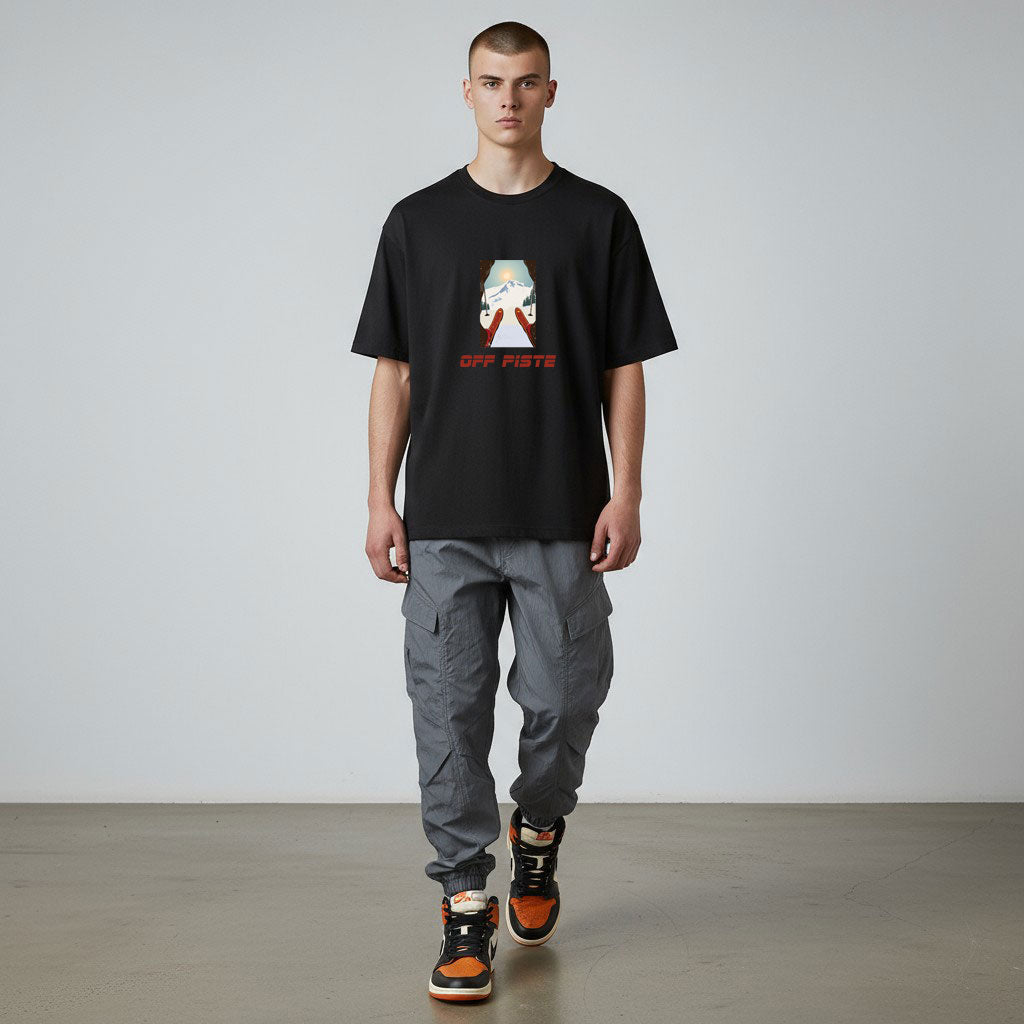OFF PISTE SKI T SHIRT BLACK