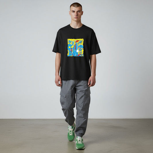 OFF PISTE WOWSERS T SHIRT BLACK