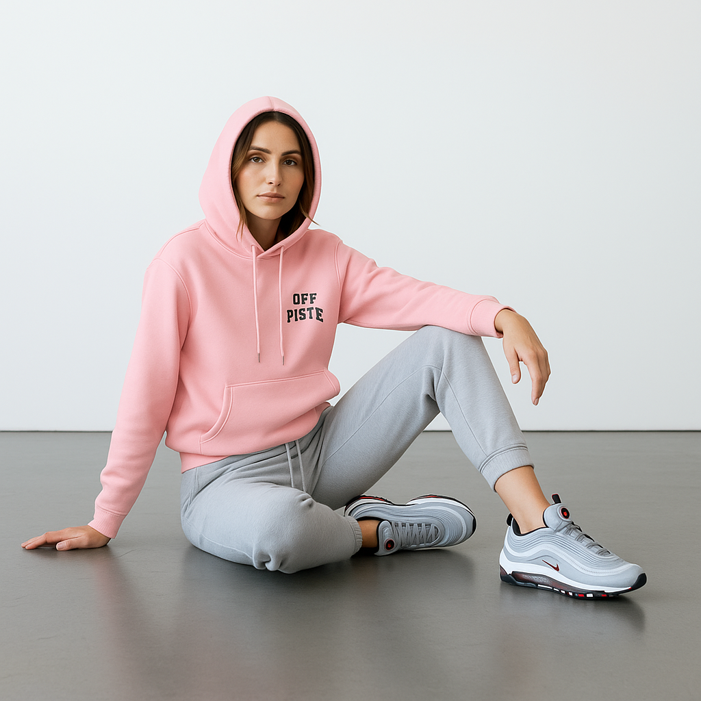 OFF PISTE COLLEGE HOOD PINK