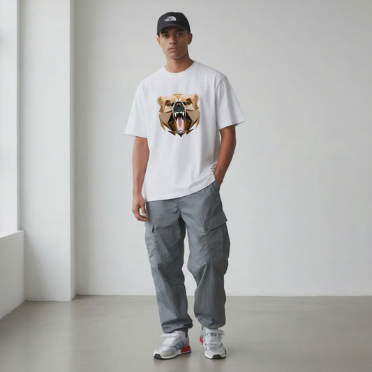 OFF PISTE POLY BEAR T SHIRT WHITE