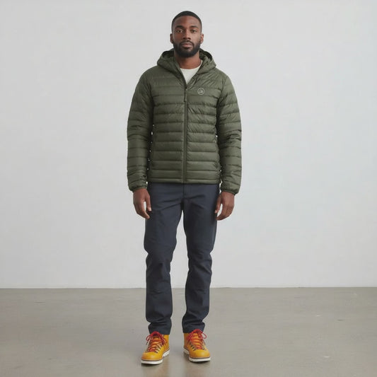 OFF PISTE BAFFLE JACKET KHAKI